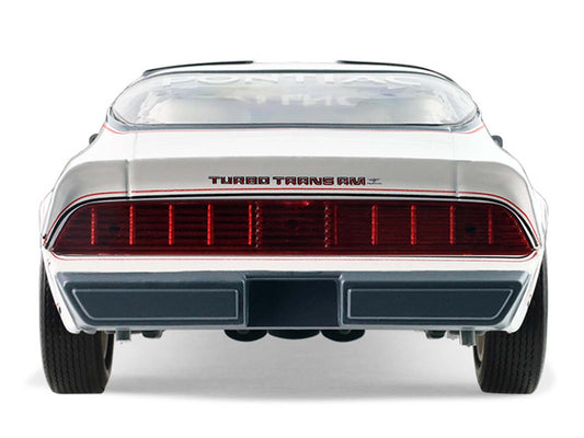 1980 Pontiac Firebird Trans Am T/A "Official Pace Car 58th Annual Pikes Peak Auto Hill Climb" White with Gray Top and Hood Graphics with White Interior 1/24 Diecast Model Car by Greenlight-1