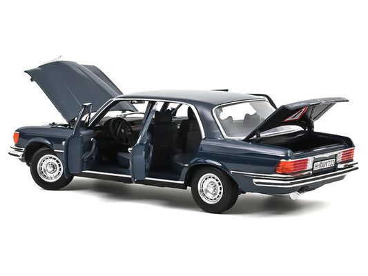 1979 Mercedes-Benz 350 SEL Hansa Blue 1/18 Diecast Model Car by Norev-1