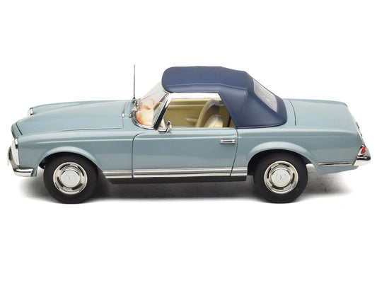 1963 Mercedes-Benz 230 SEL Horizon Blue with Cream Interior 1/18 Diecast Model Car by Norev-1