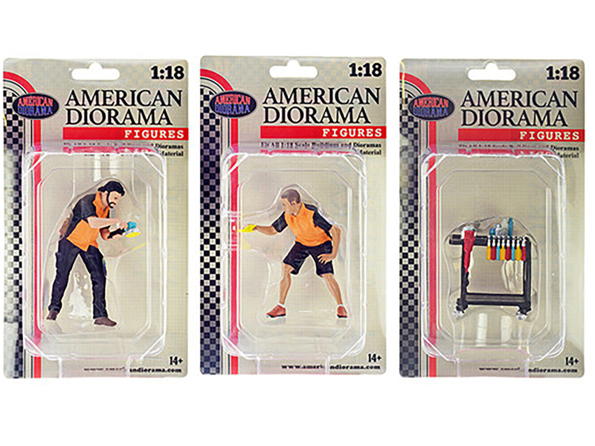 "Detail Masters" 6 piece Figurine Set for 1/18 Scale Models by American Diorama American Diorama