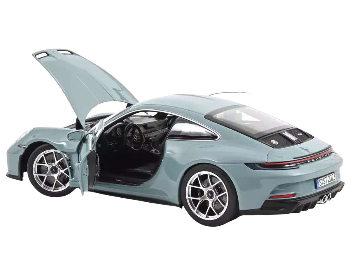 2023 Porsche 911 S/T Meissen Blue 1/18 Diecast Model Car by Norev Norev
