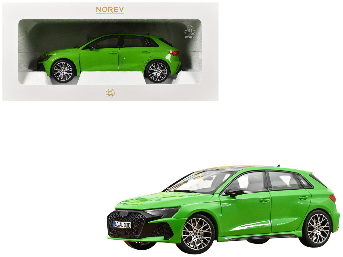 2025 Audi RS 3 Kyalami Green with Moonroof 1/18 Diecast Model Car by Norev Norev