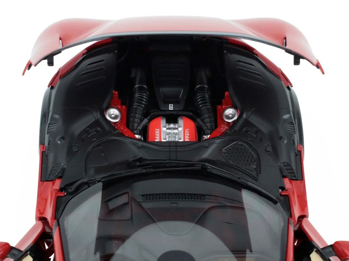 2022 Ferrari Purosangue Rosso Corsa Red with Black Top 1/18 Diecast Model Car by Polistil Polistil