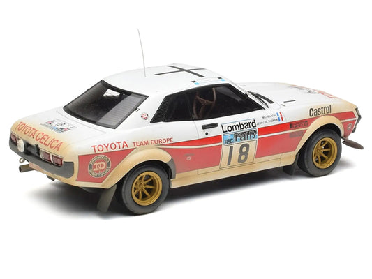 Toyota Celica 2000 GT (RA21) #18 Jean-Luc Therier - Michel Vial (Dirty Version) "RAC Rally" (1977) 1/18 Diecast Model Car by IXO Models