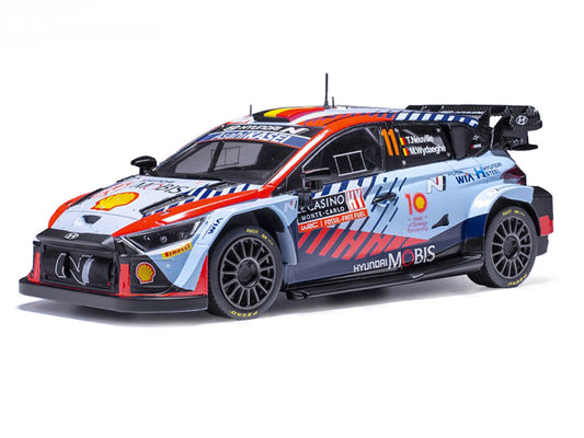 Hyundai i20 N Rally1 #11 Thierry Neuville - Martijn Wydaeghe Winner "Rallye Monte-Carlo" (2024) 1/18 Diecast Model Car by IXO Models IXO