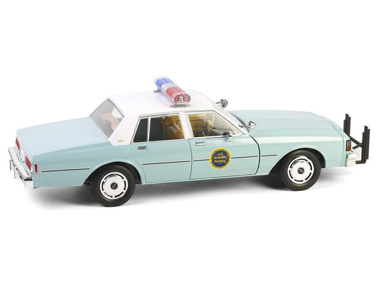 1987 Chevrolet Caprice 9C1 "US Border Patrol" Light Green with White Top "Artisan Collection" 1/18 Diecast Model Car by Greenlight Greenlight