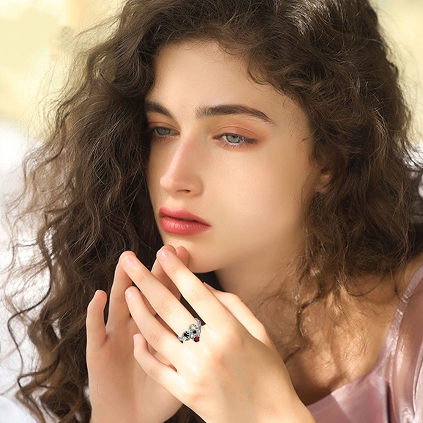 Fashion Dog's Paw Adjustable Ring LadyShow.Store