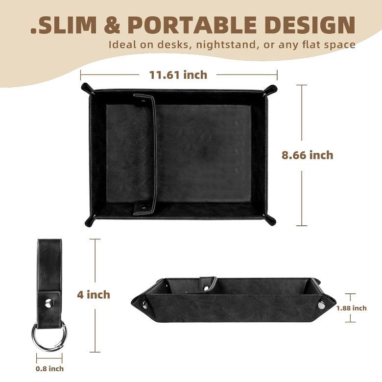 Father's Day Gift Decorative Tray Household Four-corner Folding CJD