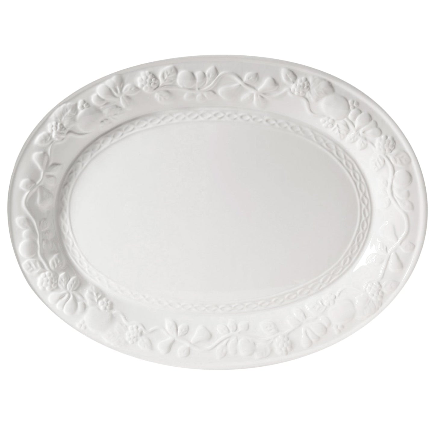 Gibson Home Fruitful 18.75 Inch Oval Platter W2B