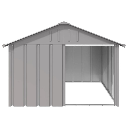 Dog House Gray 45.9"x60.2"x32.1" Galvanized Steel W2B