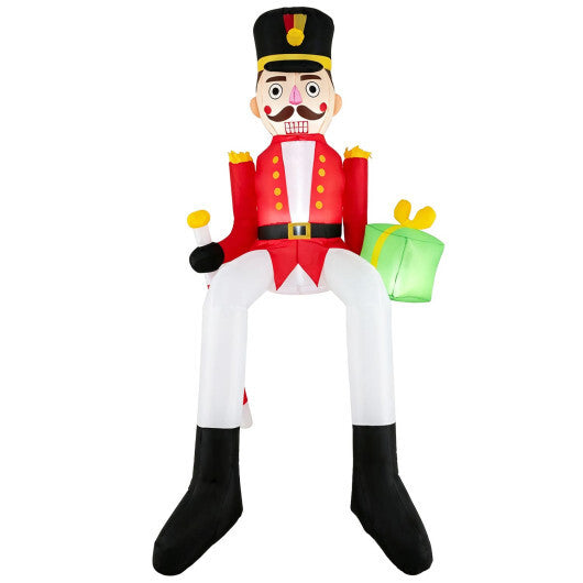 8.7 FT Inflatable Christmas Nutcracker Hanging Decoration for Holiday Decor W2B
