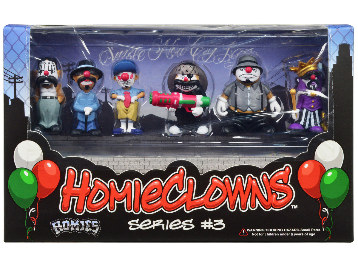 "HomieClowns" Series 3 2-Inch Figures Set of 6 Pieces by Homies-2