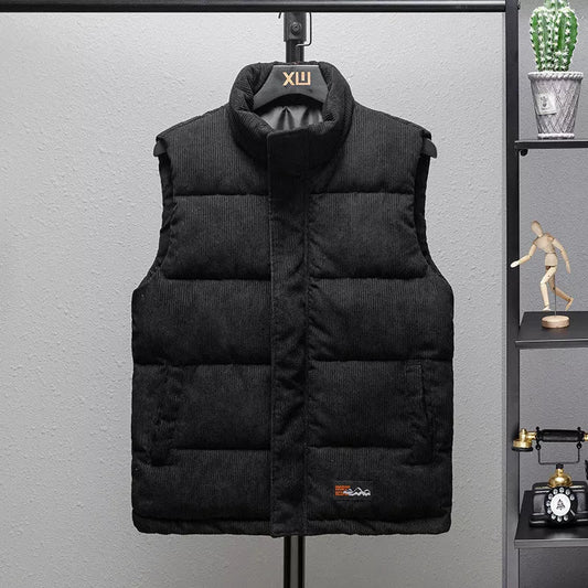 Men's Thick Corduroy Vest - Warm & Breathable Striped Jacket Pi-Mart