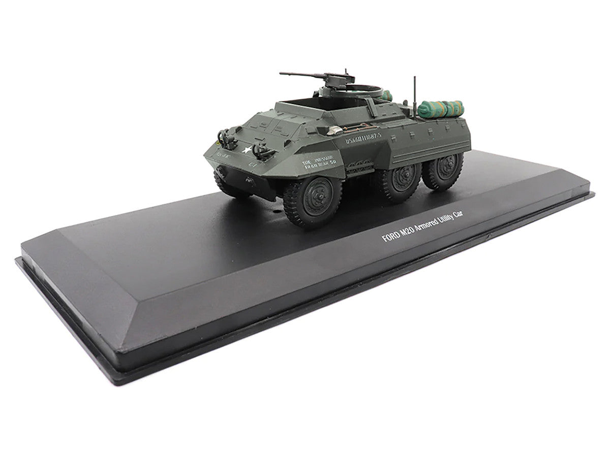 Ford M20 Armored Utility Car Olive Drab "United States Army" 1/43 Diecast Model by Militaria Die Cast Militaria Die Cast
