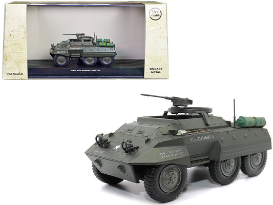 Ford M20 Armored Utility Car Olive Drab "United States Army" 1/43 Diecast Model by Militaria Die Cast Militaria Die Cast
