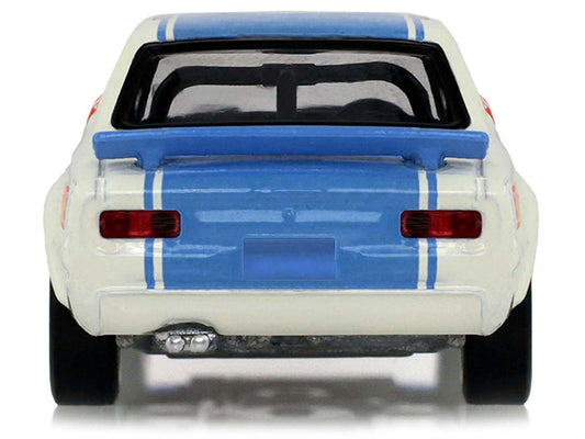 1972 Nissan Skyline 2000 GT-R (KPGC10) RHD (Right Hand Drive) #15 Kunimitsu Takahashi "50th Victory" White with Blue Stripe "Tokyo Torque" Series 10 1/64 Diecast Model Car by Greenlight Greenlight