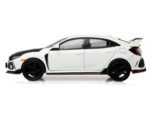 2018 Honda Civic Type-R (FK8) RHD (Right Hand Drive) Championship White with Carbon Hood "Tokyo Torque" Series 10 1/64 Diecast Model Car by Greenlight Greenlight