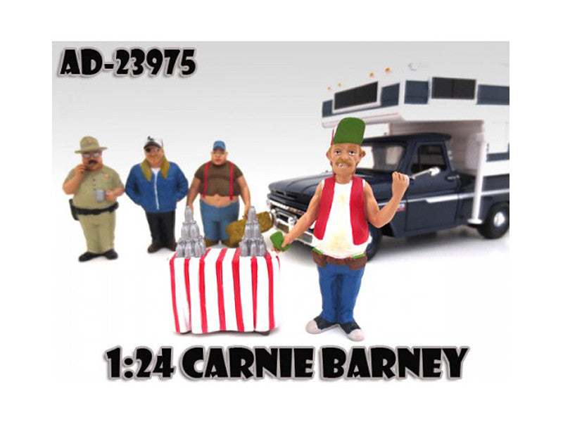 Carnie Barney "Trailer Park" Figure For 1:24 Scale Model Cars by American Diorama American Diorama