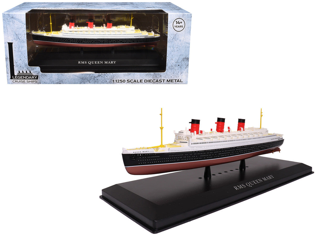 RMS Queen Mary Passenger Ship 1/1250 Diecast Model by Legendary Cruise Ships Legendary Cruise Ships