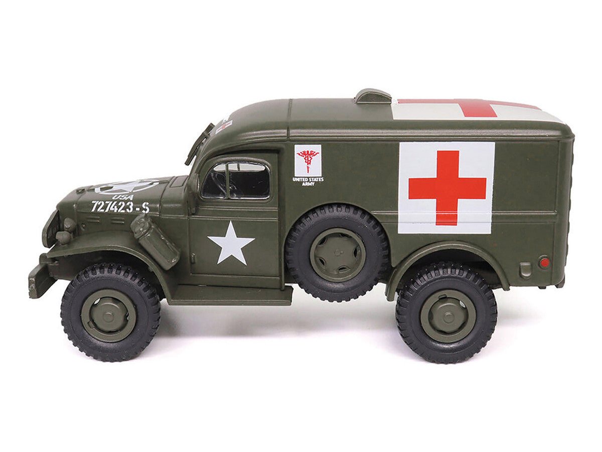 Dodge WC54 Ambulance Olive Drab "United States Army" 1/43 Diecast Model by Militaria Die Cast Militaria Die Cast