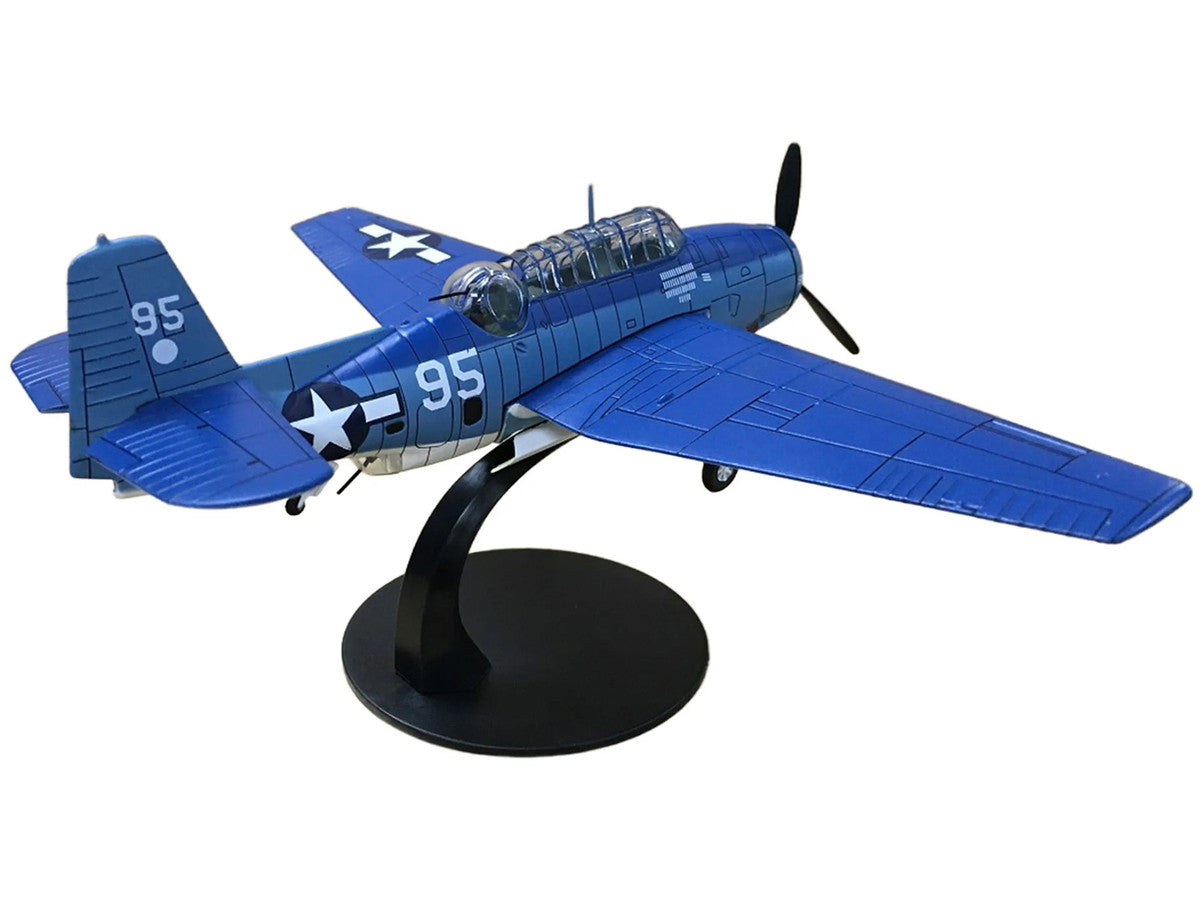 Grumman TBF Avenger Bomber Aircraft "White 95 USS Hornet" (1944) United States Navy 1/72 Diecast Model by Militaria Die Cast Militaria Die Cast