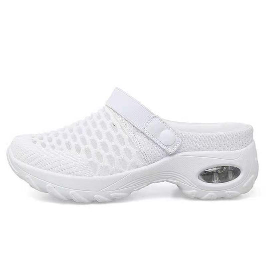 Spring And Summer Daily One Pedal Half Drag Breathable Light Air Cushion Women Sandals LadyShow.Store