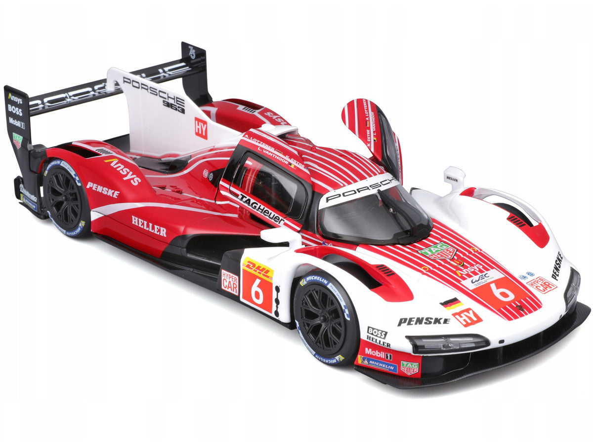 Porsche 963 #6 Kevin Estre - Andre Lotterer - Laurens Vanthoor "Porsche Penske Motorsport" Winner "FIA World Endurance Championship" (2024) 1/24 Diecast Model Car by Bburago Bburago