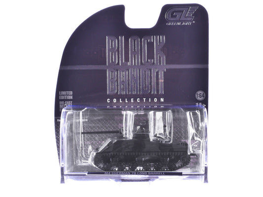 M4 Sherman 76 Long Barrell Tank Black Camouflage "Black Bandit" Series 30 1/64 Diecast Model Car by Greenlight Greenlight