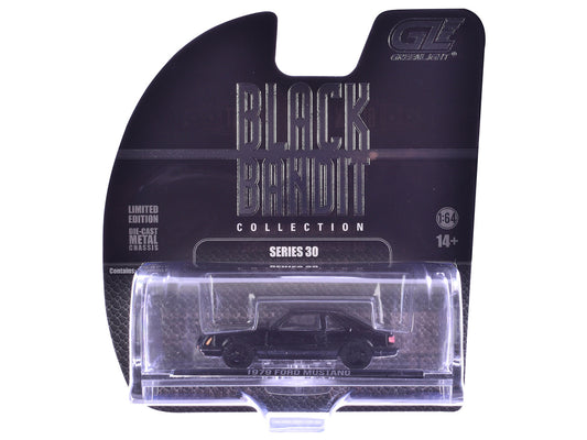1979 Ford Mustang Fastback Black "Black Bandit" Series 30 1/64 Diecast Model Car by Greenlight-1