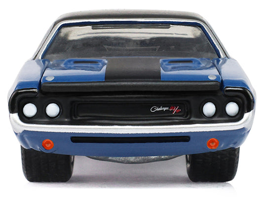 1970 Dodge Challenger Blue with Black Top "America 250 Edition" "Anniversary Collection" Series 18 1/64 Diecast Model Car by Greenlight Greenlight