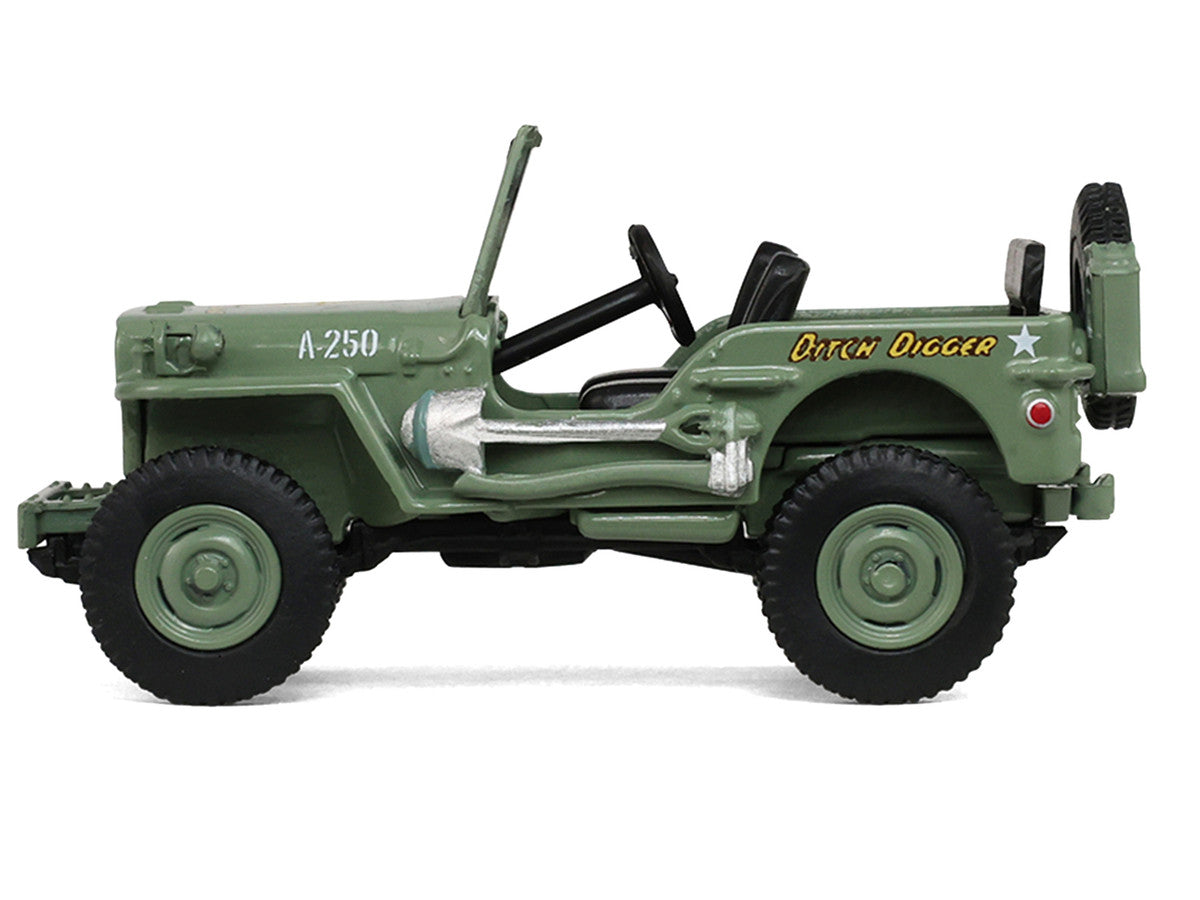 1942 Willy’s MB Jeep Olive Green "America 250 Edition" "Anniversary Collection" Series 18 1/64 Diecast Model Car by Greenlight Greenlight