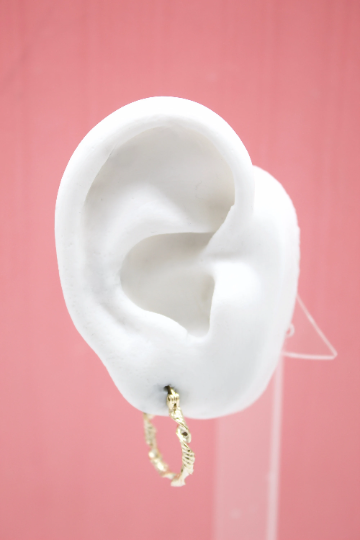 Twisted Leverback Hoop Earrings MIA Jewelry