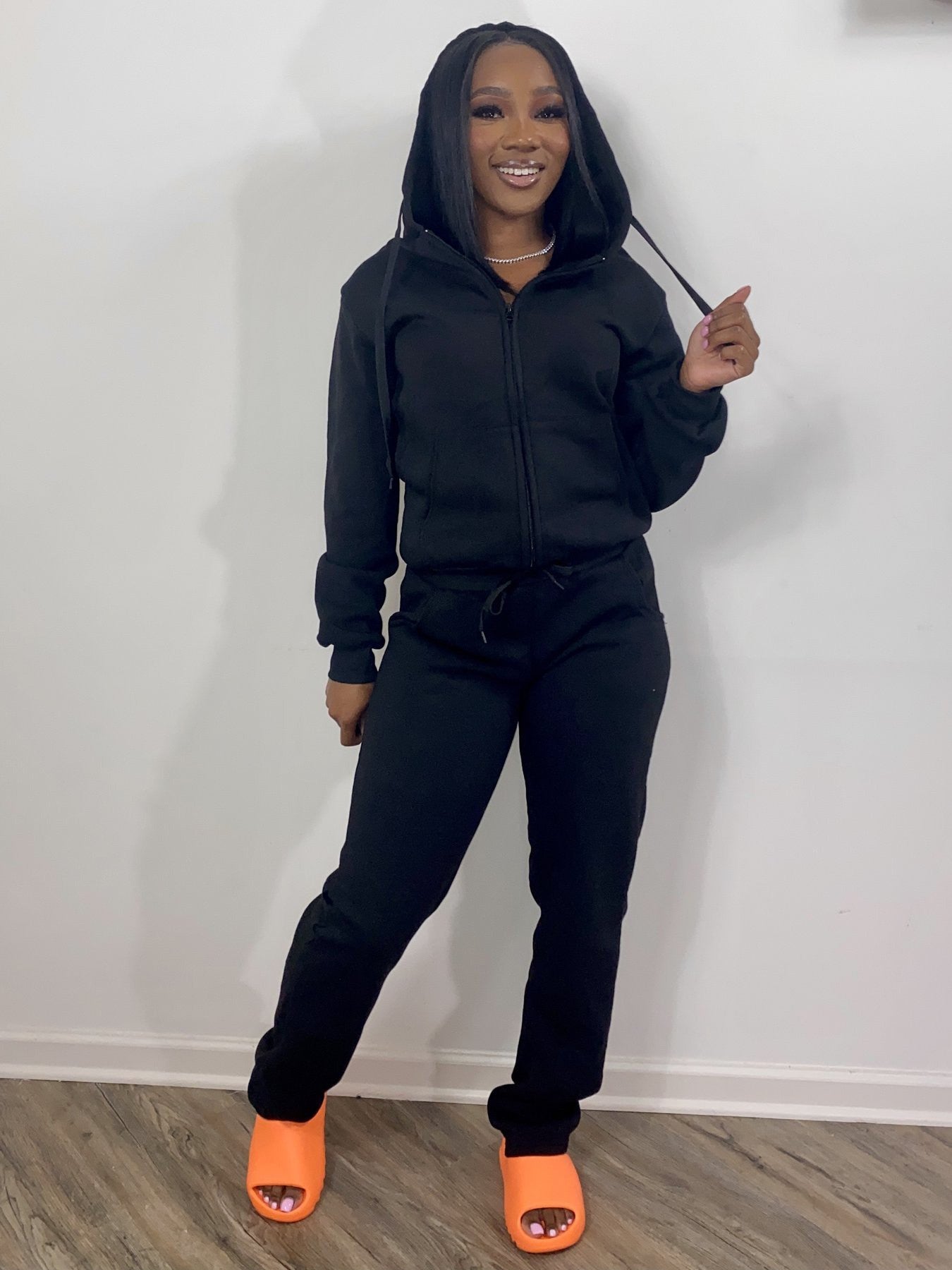 Women Sweatsuit Set 2 Piece Outfits Casual Hoodies Tops And Sweatpants Jogger Tracksuits Loose Trousers Accent Plus