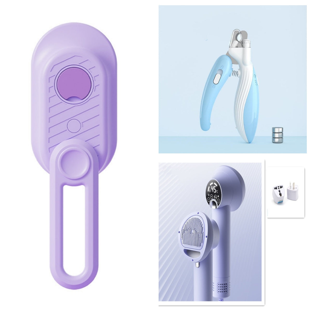 Pet Nail Clippers Dog Nail Clippers Cat Nail Clippers LED Electric Nail Grinder Pet Supplies LED Light Pet Nail Clippers LadyShow.Store