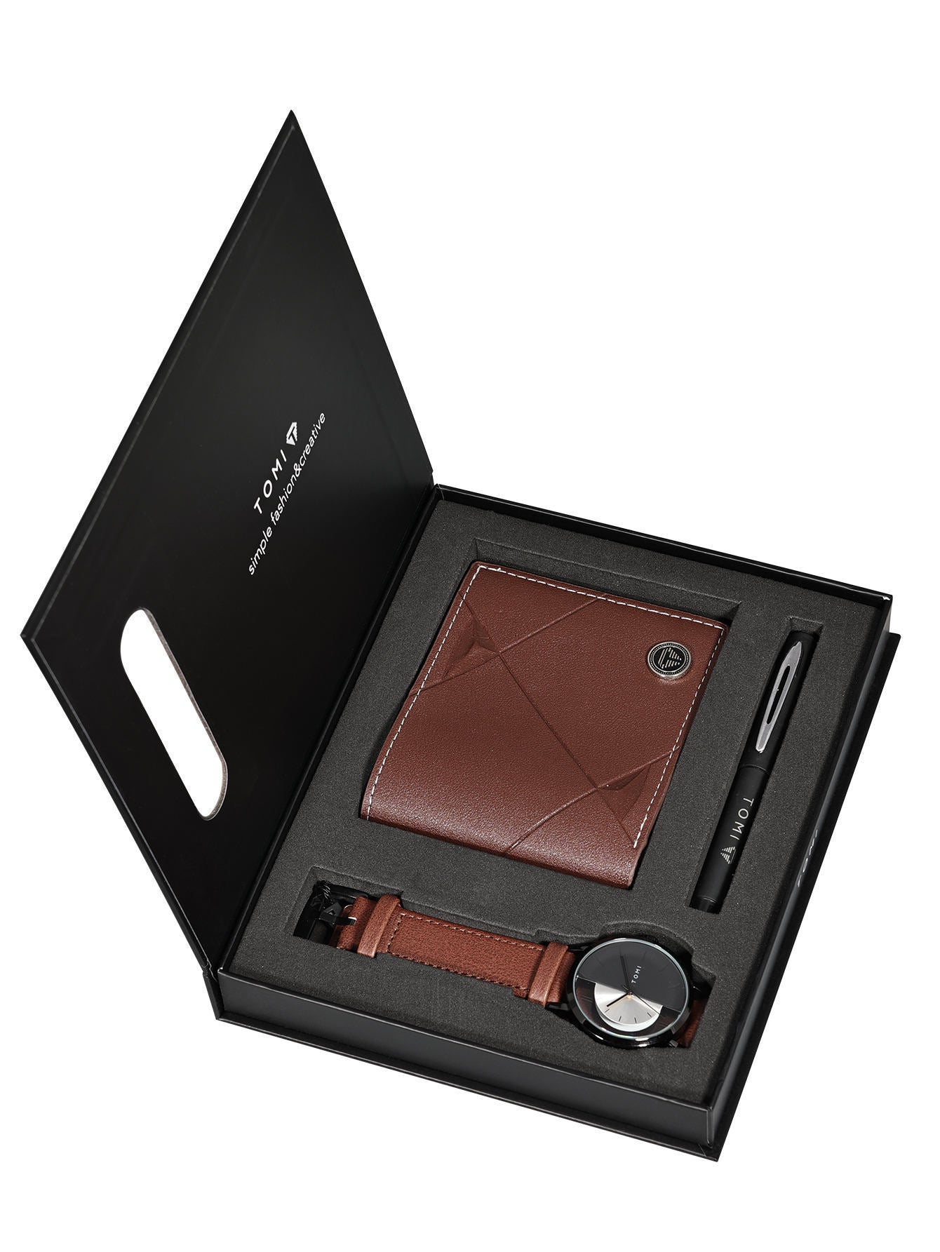 Men's Business Wallet Quartz Watch Set Best YouTube Store