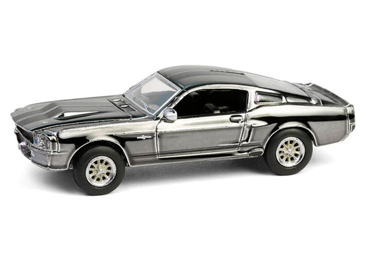 1967 Ford Mustang "Eleanor" Silver Chrome Edition "Gone in Sixty Seconds" (2000) Movie "Hobby Exclusive" Series 1/64 Diecast Model Car by Greenlight-1