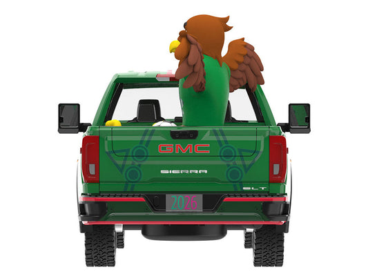 2022 GMC Sierra 3500 HD Pickup Truck Green with Mexican Soccer Graphics with Eagle Figure "International Soccer Celebration '26" Series 1/64 Diecast Model Car by Greenlight Greenlight