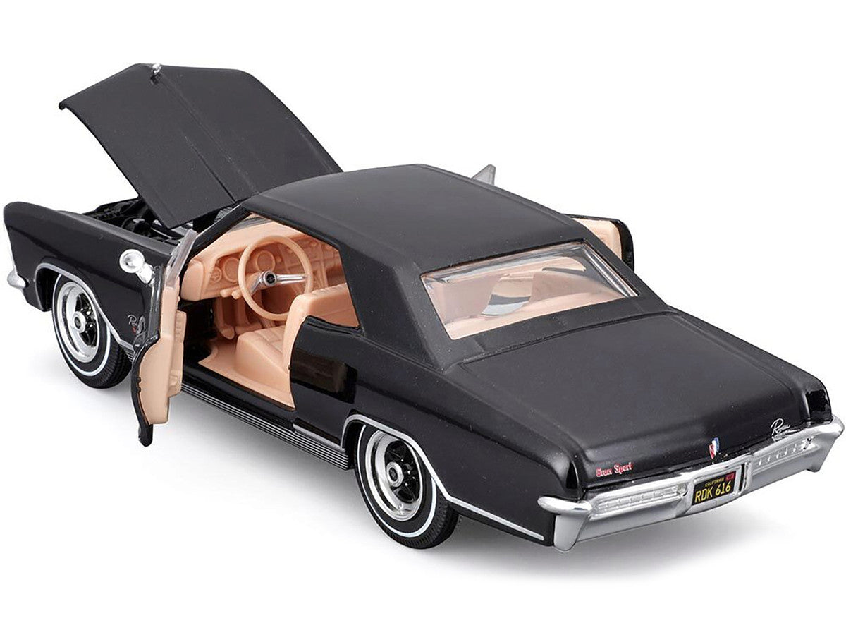 1965 Buick Riviera Gran Sport Black Metallic "Special Edition" Series 1/26 Diecast Model Car by Maisto Maisto