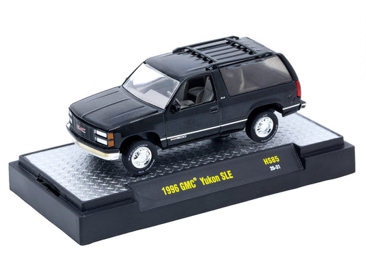 1996 GMC Yukon SLE Black Limited Edition to 17578 pieces Worldwide 1/64 Diecast Model Car by M2 Machines M2