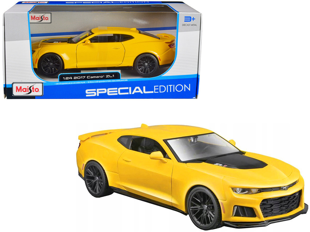 2017 Chevrolet Camaro ZL1 Yellow Metallic "Special Edition" 1/24 Diecast Model Car by Maisto Maisto