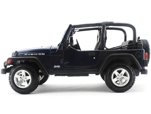 Jeep Wrangler Rubicon Deep Blue 1/18 Diecast Model Car by Maisto
