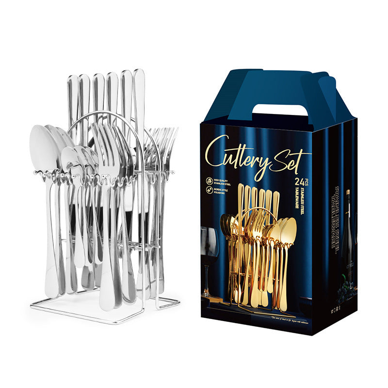 Stainless Steel Cutlery Set 1010 Western Style Steak Knife And Fork LadyShow.Store