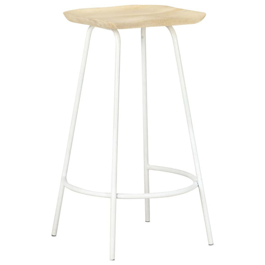 Bar Stools 4 pcs Solid Mango Wood W2B