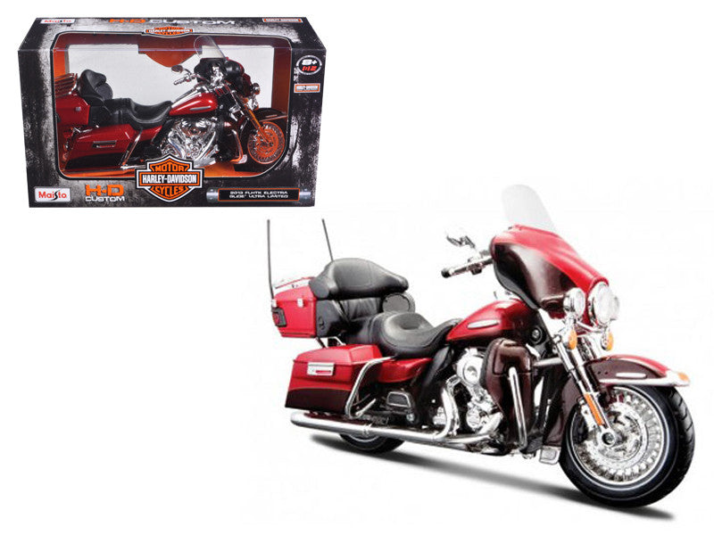 2013 Harley Davidson FLHTK Electra Glide Ultra Limited Red Bike 1/12 Diecast Motorcycle Model by Maisto Maisto