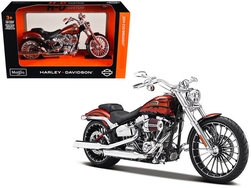 2014 Harley Davidson CVO Breakout Orange 1/12 Diecast Motorcycle Model by Maisto Maisto