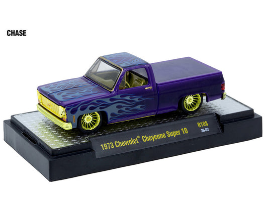 "Auto-Thentics" 6 piece Set Release 108 IN DISPLAY CASES Limited Edition1/64 Diecast Model Cars by M2 Machines-1