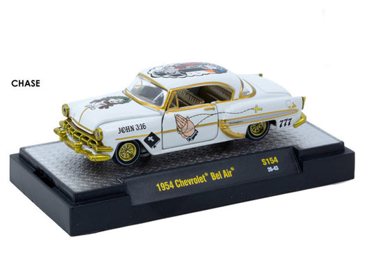 "Auto-Thentics" 6 piece Set Release S154 IN DISPLAY CASES Limited Edition 1/64 Diecast Model Cars by M2 Machines M2