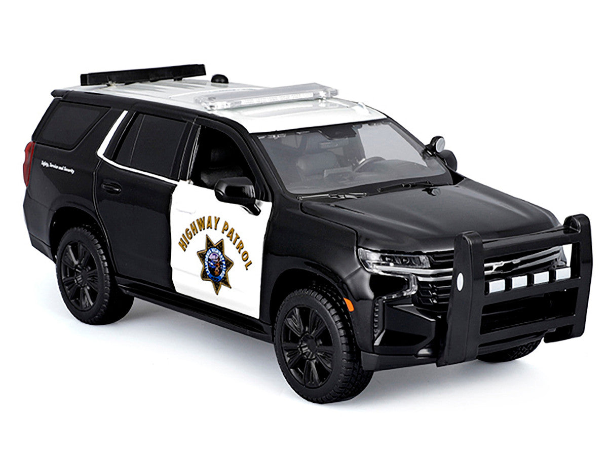 2021 Chevrolet Tahoe "California Highway Patrol" Black and White "Authority" "Maisto Design" Series 1/26 Diecast Model Car by Maisto Maisto
