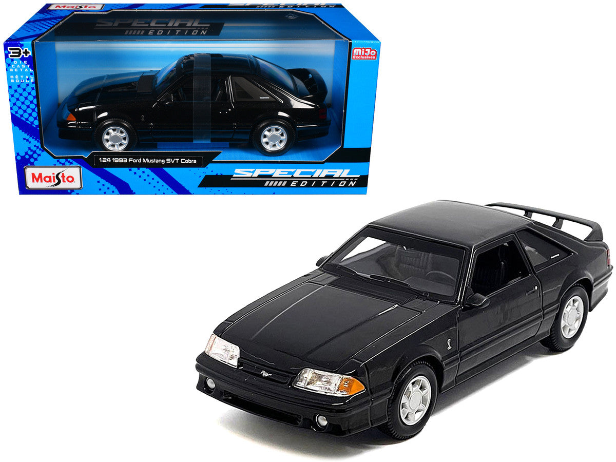 1993 Ford Mustang SVT Cobra Black "Special Edition" Series 1/24 Diecast Model Car by Maisto Maisto