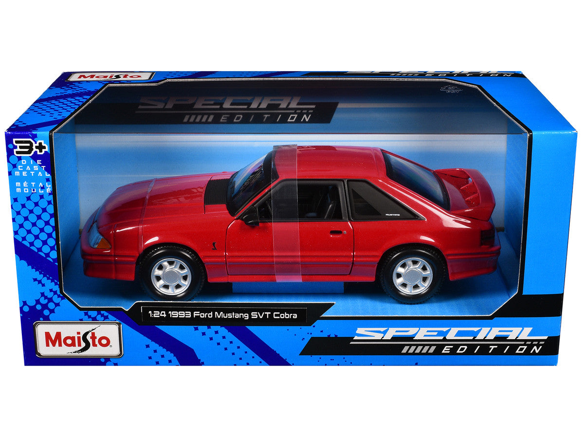 1993 Ford Mustang SVT Cobra Red "Special Edition" Series 1/24 Diecast Model Car by Maisto Maisto